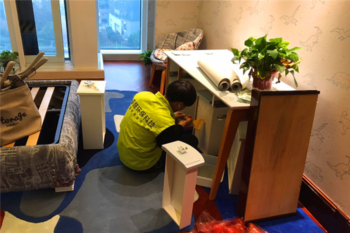 杭州武林壹號室內(nèi)甲醛檢測、除甲醛治理案例